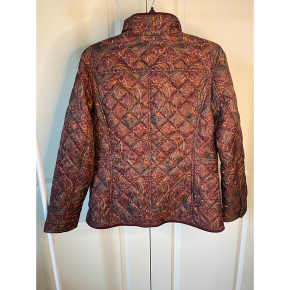 Talbots Paisley print puffer jacket - Picture 5 of 8